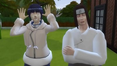 Hinata virginal lady manhandled in play by Her cousin Neji Hyuga Naruto porno