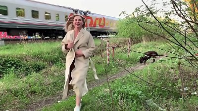 SugarNadya decided to display her devours body to the enraptured train