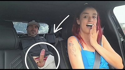 kinky ride-share driver lets passengers masturbate!