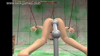 men uses super-cute dame as sex sub