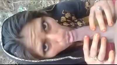 desi indian couple fucky-fucky in jungle
