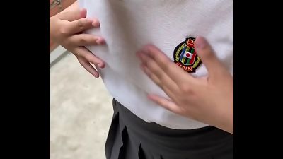 brazilian loses bet with her classmate and ends up giving him a blowjob at school. Homemade pornography video. schoolgirls 18 years old.